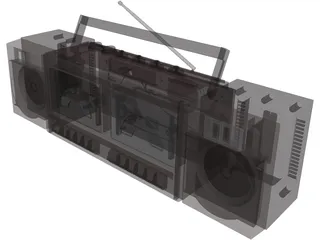 Radiocassette 3D Model