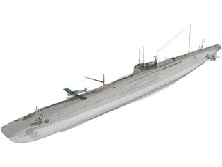 Submarine First Class 3D Model