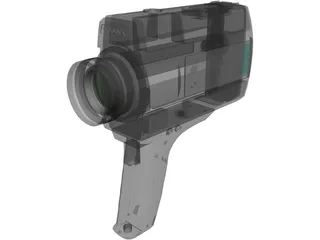 Movie Camera 3D Model