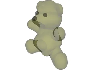 OBJ file BEAR CARTOON BEAR 3d model animated for blender-fbx-unity