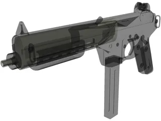 Walther MPL Submachinegun (9 mm) 3D Model