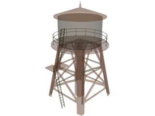 Water Tower 3D Model