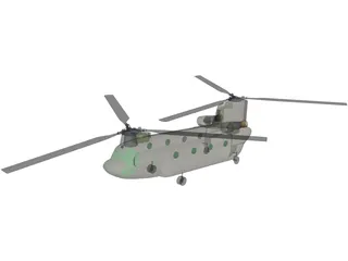 Boeing CH-47F Chinook 3D Model
