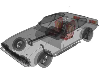 Ford Capri mk3 3D Model