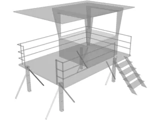 Lifeguard Tower 3D Model