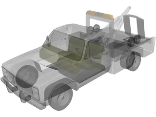 Tow Truck 3D Model