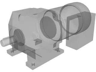 Nord Gear Motor sk172 63S 3D Model