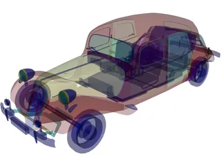 Citroen 15CV (1950) 3D Model