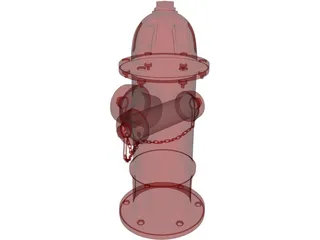 Red Fire Hydrant 3D Model