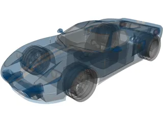 Ford GT40 3D Model