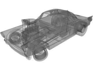 Ford Thunderbird Dragster 3D Model