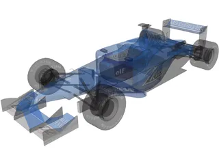 F1 Benetton 2001  3D Model