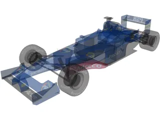 F1 Prost 2001  3D Model