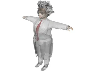 Einstein Scienctist 3D Model