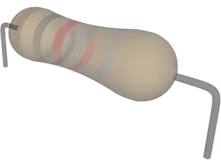 Resistor 1 Kilohm 3D Model