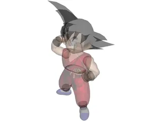 Goku 3D Model