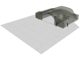 HAS - Hardened Aircraft Shelter 3D Model