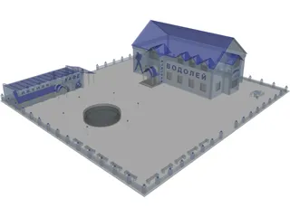 Cafe Vodoley 3D Model