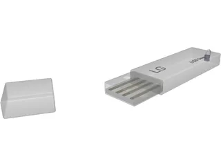 LG USB Drive 3D Model