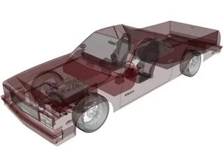 Chevrolet El Camino (1984) 3D Model