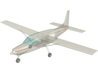 Cessna 675 Skydiver Equipped N9641P 3D Model