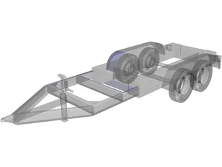 Trailer 160 Gallon Tank 3D Model