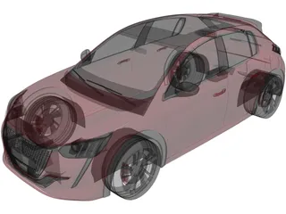 Peugeot 208 GTi Concept (2021) 3D Model