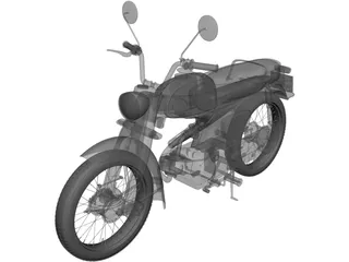 Honda Motorcycle 3D Model