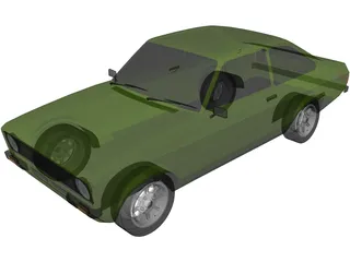 Ford Escort MK2 3D Model