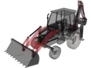 Wheel Loader 3D Model