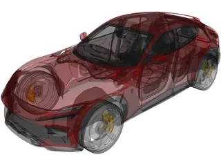 Ferrari Purosangue (2022) 3D Model