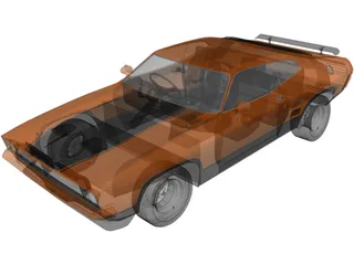 Ford Falcon Coupe GT351 (1973) 3D Model