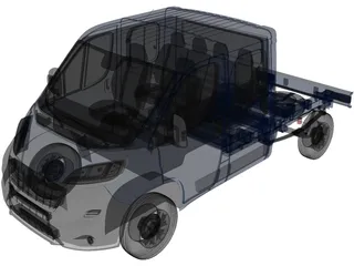 Opel Movano Van Chassis (2022) 3D Model