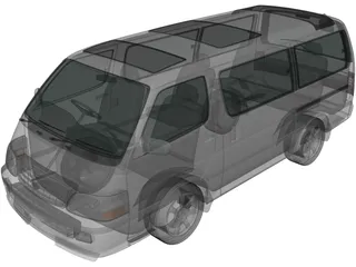 Toyota Hiace (1999) 3D Model