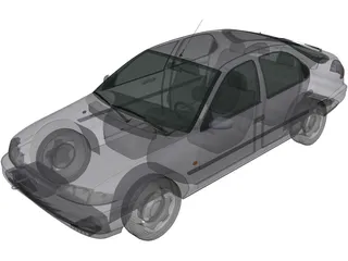 Ford Mondeo Hatchback (1993) 3D Model