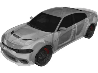 Dodge Charger SRT Hellcat (2023) 3D Model