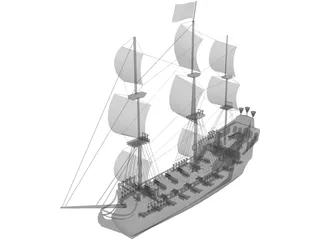 Black Pearl 3D Model