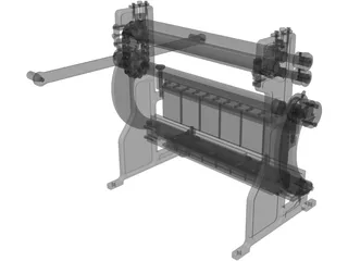 Multi Functional Sheet Metal Machine 3D Model