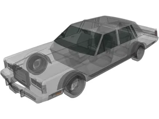 Lincoln Town Car (1989) 3D Model