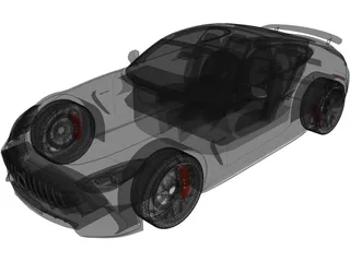 Mercedes-AMG GT Coupe (2024) 3D Model
