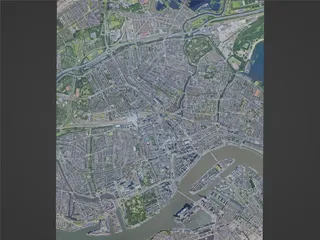 Rotterdam City, Netherlands (2023) 3D Model
