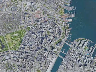 Boston City, USA (2023) 3D Model