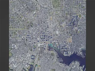 Baltimore City, USA (2023) 3D Model