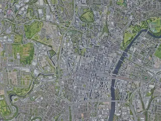 Glasgow City, UK (2023) 3D Model