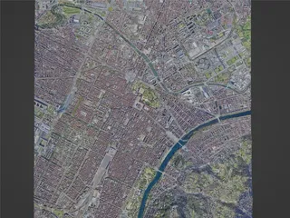 Turin City, Italy (2023) 3D Model