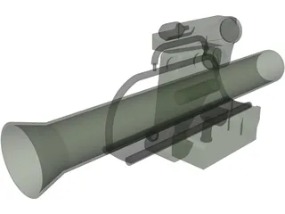 MILAN Anti-Tank Missile 3D Model