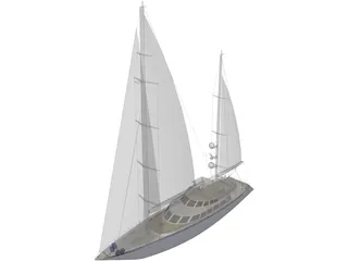 Yacht 3D Model