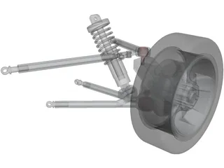 Racing Suspension 3D Model