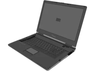 Fujitsu Siemens Amilo 1705 Laptop 3D Model