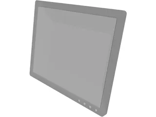 19inch LCD Monitor 3D Model